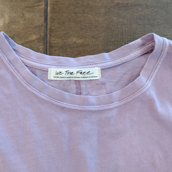 WE THE FREE PEOPLE oversized Lavender short-sleeve T-Shirt Tee - XS - Picture 7 of 10